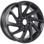 Легковой диск KDW KD1530 6x15 4x100 ET46 54,1 Matt Black Painted