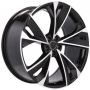 Легковой диск Skill Wheels SL685 9,5x22 5x112 ET31 66,5 чёрный глянцевый + полированные спицы